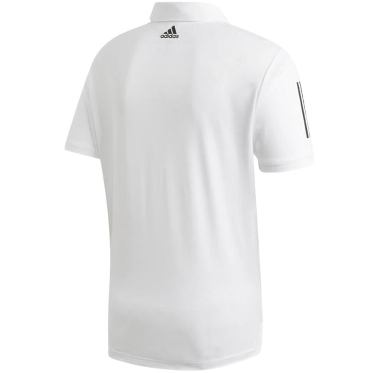 Adidas Poloshirt 3-Stripes Basic Heren Wit Zwart