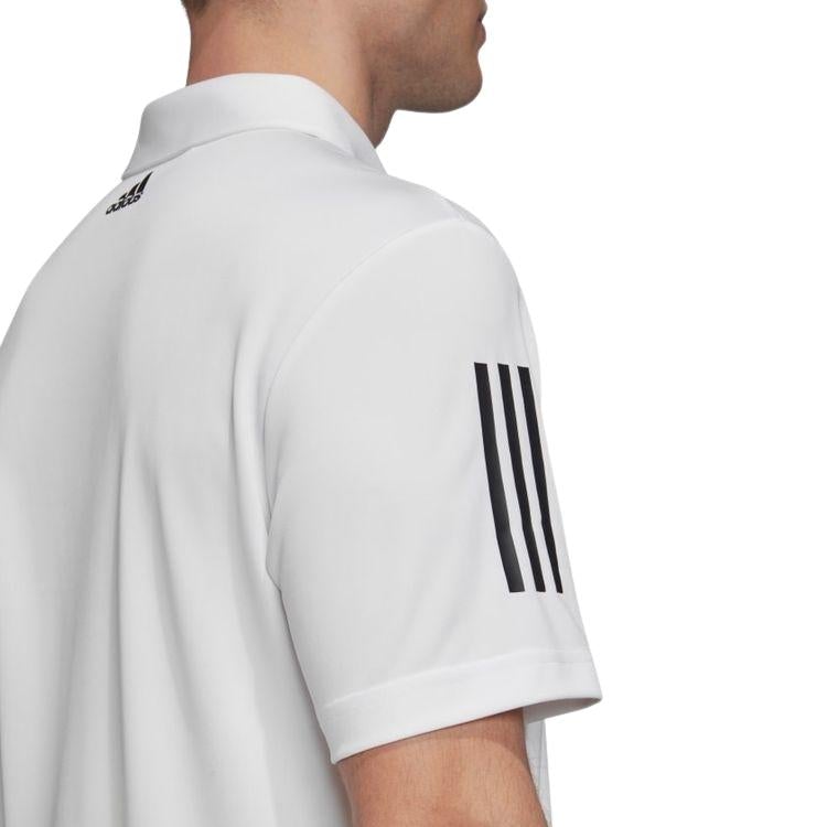 Adidas Poloshirt 3-Stripes Basic Heren Wit Zwart