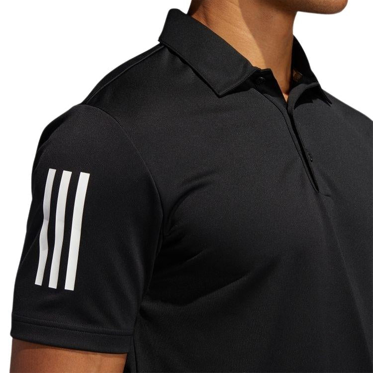 Adidas Poloshirt 3-Stripes Basic Heren Zwart Wit