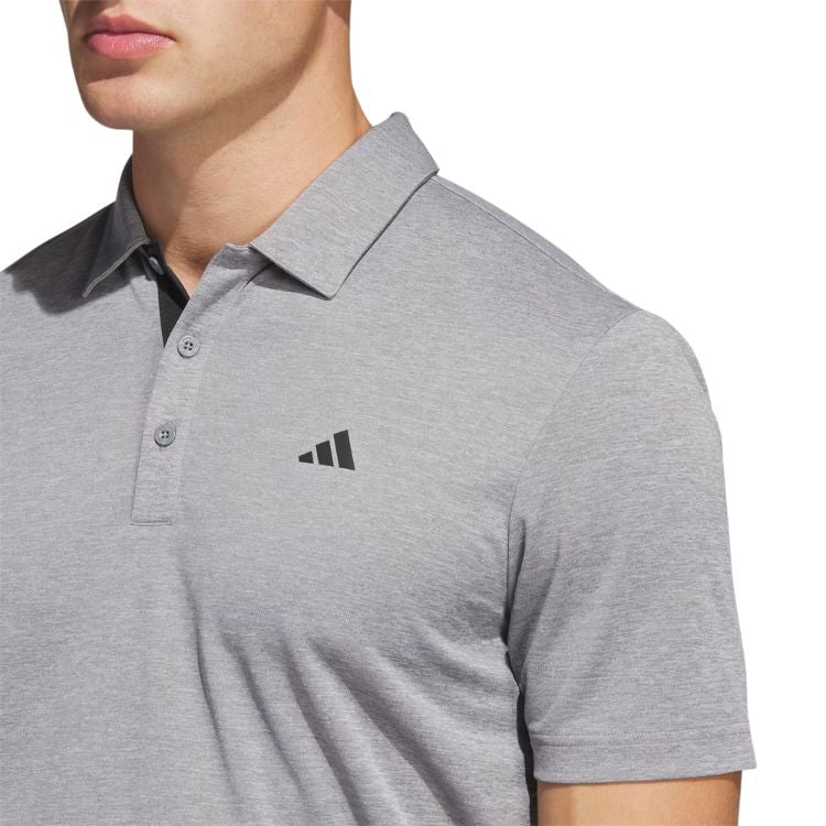 Adidas Poloshirt Performance Drive Heather 2023 Heren Lichtgrijs