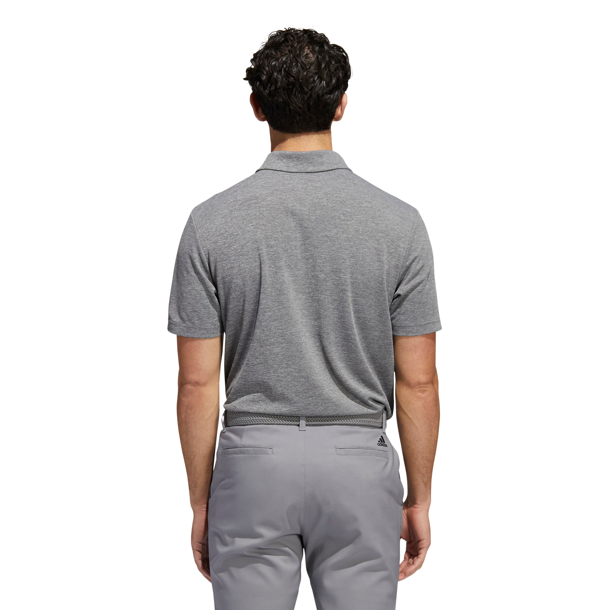 Adidas Poloshirt Performance Drive Heather Heren Grijs