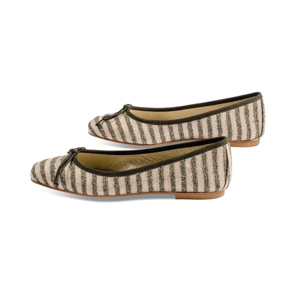 Alicia Khaki Striped S24