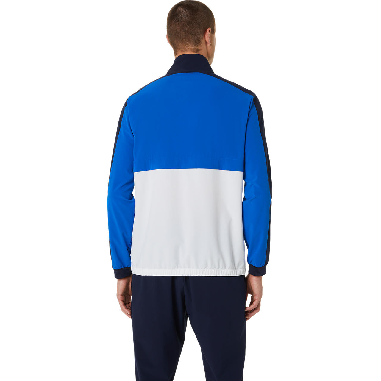 Asics Jacket Match Heren Blauw Wit