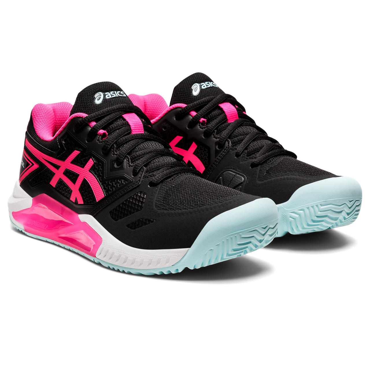 Asics Padelschoen Gel Challenger 13 Dames Zwart Roze