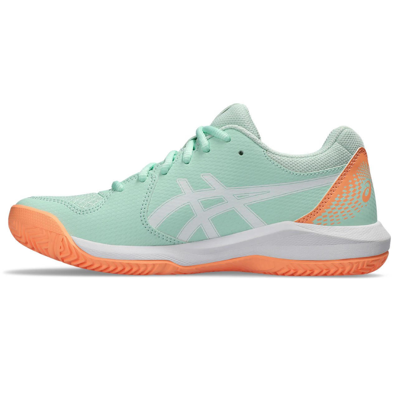 Asics Padelschoen Gel Dedicate 8 Padel Dames Groen Oranje