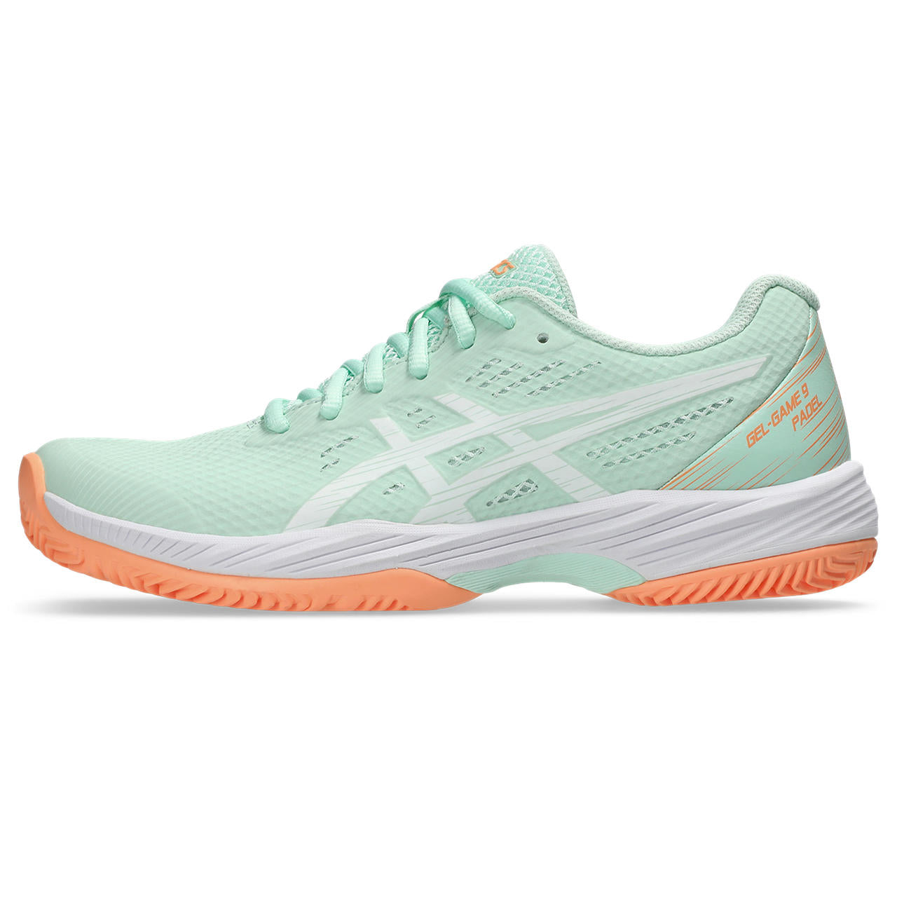 Asics Padelschoen Gel Game 9 Dames Groen Oranje