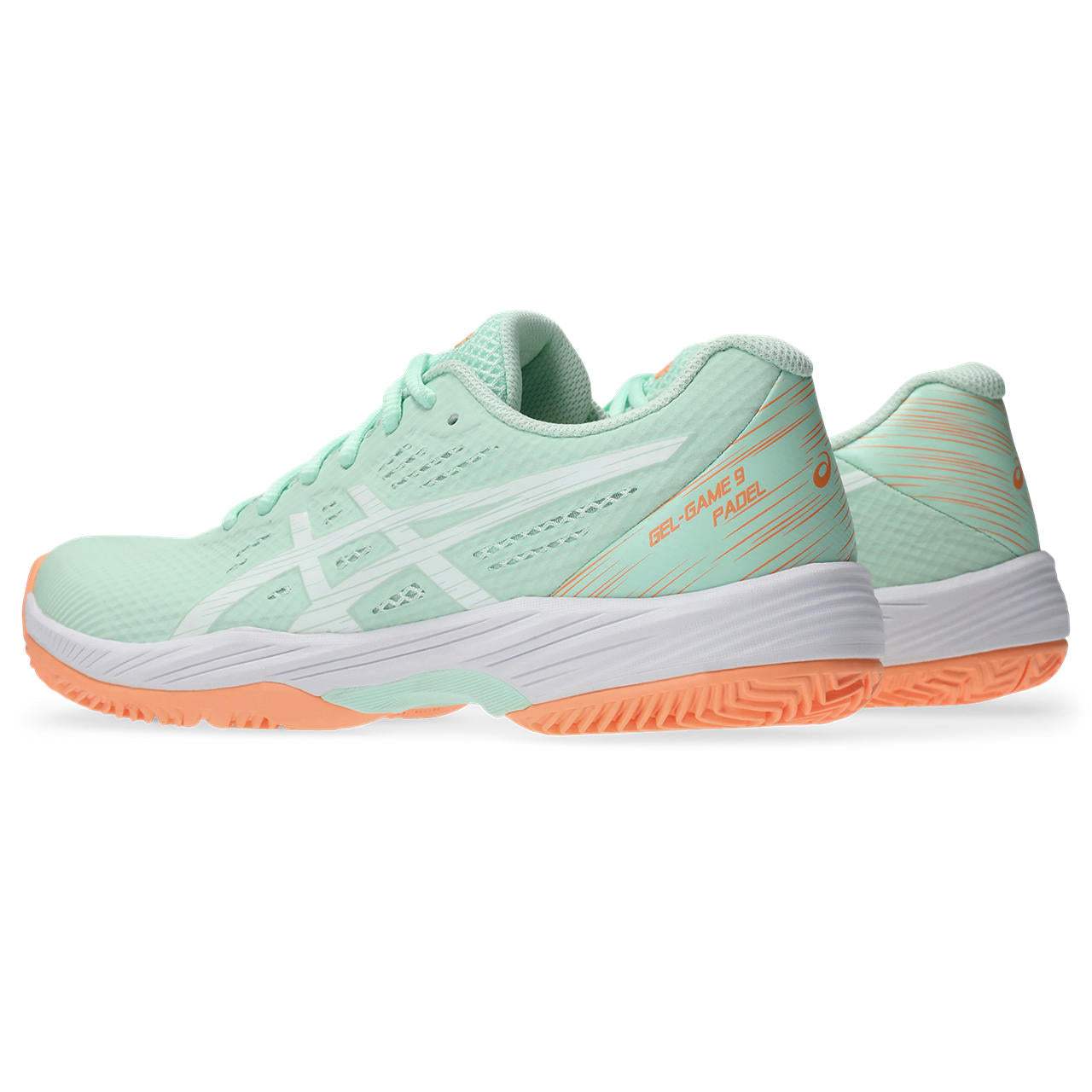 Asics Padelschoen Gel Game 9 Dames Groen Oranje