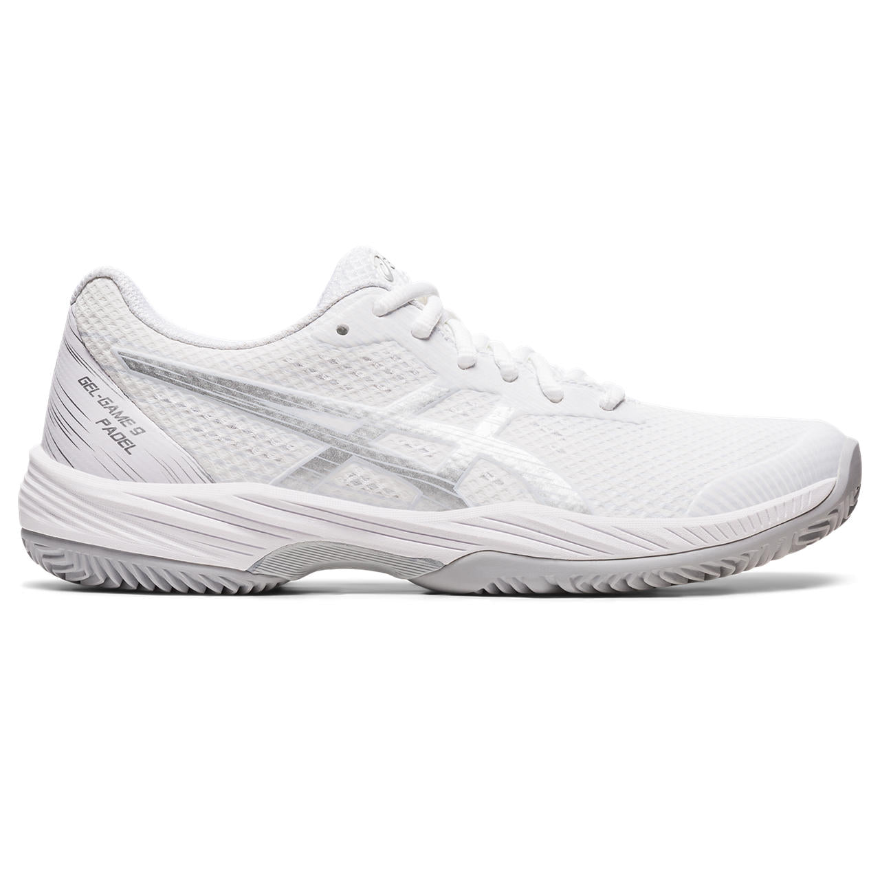 Asics Padelschoen Gel Game 9 Dames Wit Zilver