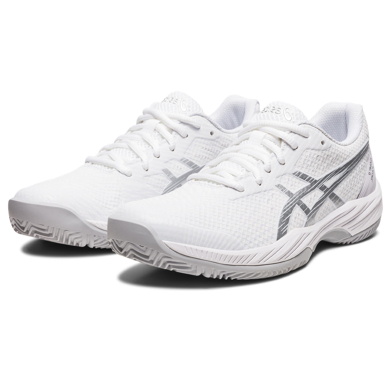 Asics Padelschoen Gel Game 9 Dames Wit Zilver