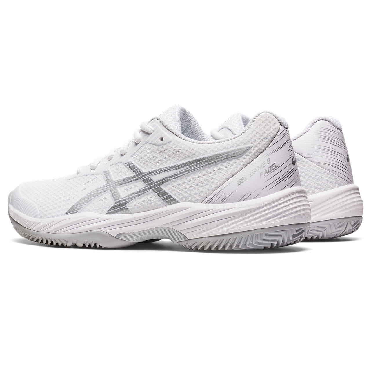 Asics Padelschoen Gel Game 9 Dames Wit Zilver