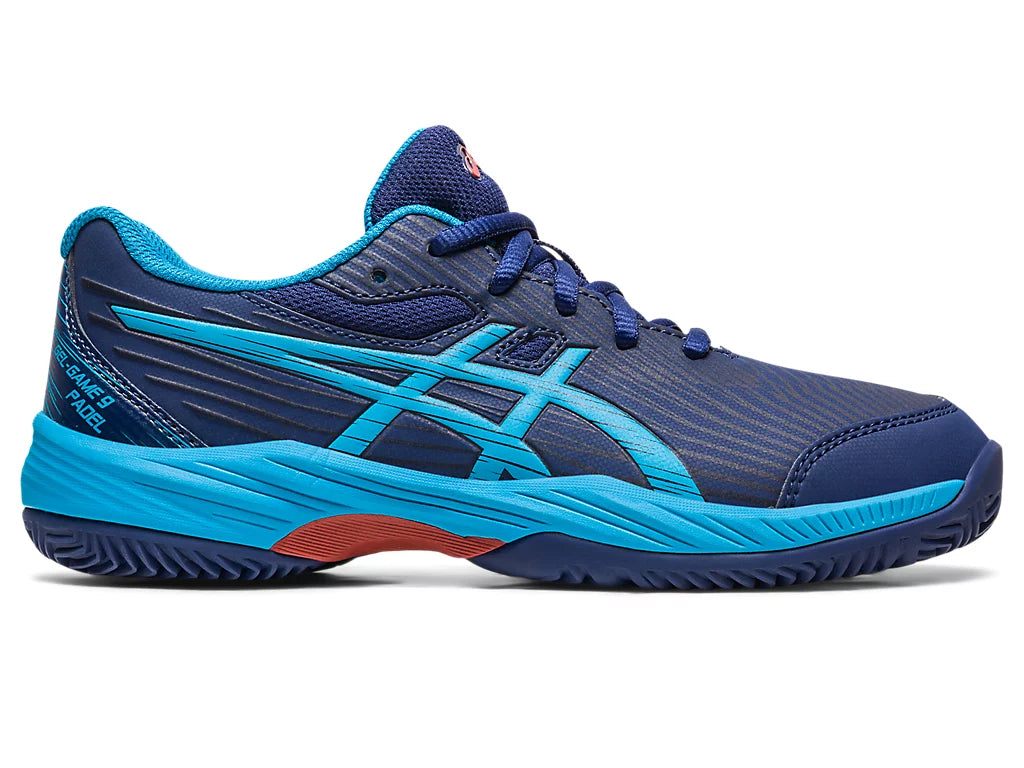 Asics Padelschoen Gel Game 9 GS Junior Blauw