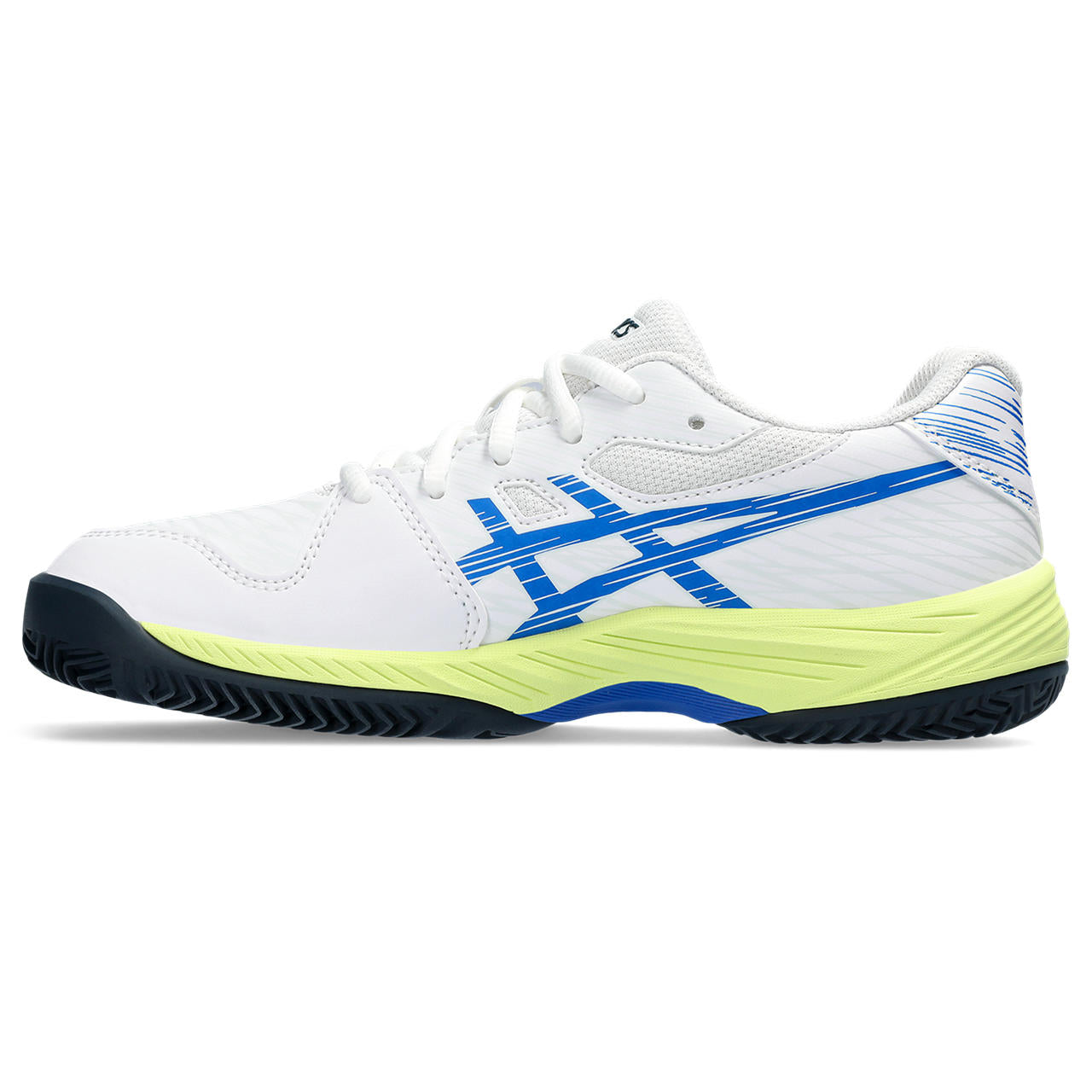 Asics Padelschoen Gel Game 9 GS Junior Wit Blauw