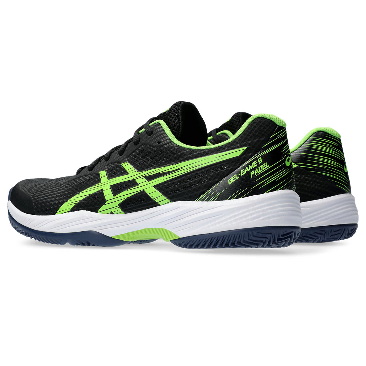 Asics Padelschoen Gel Game 9 Padel Heren Zwart Groen