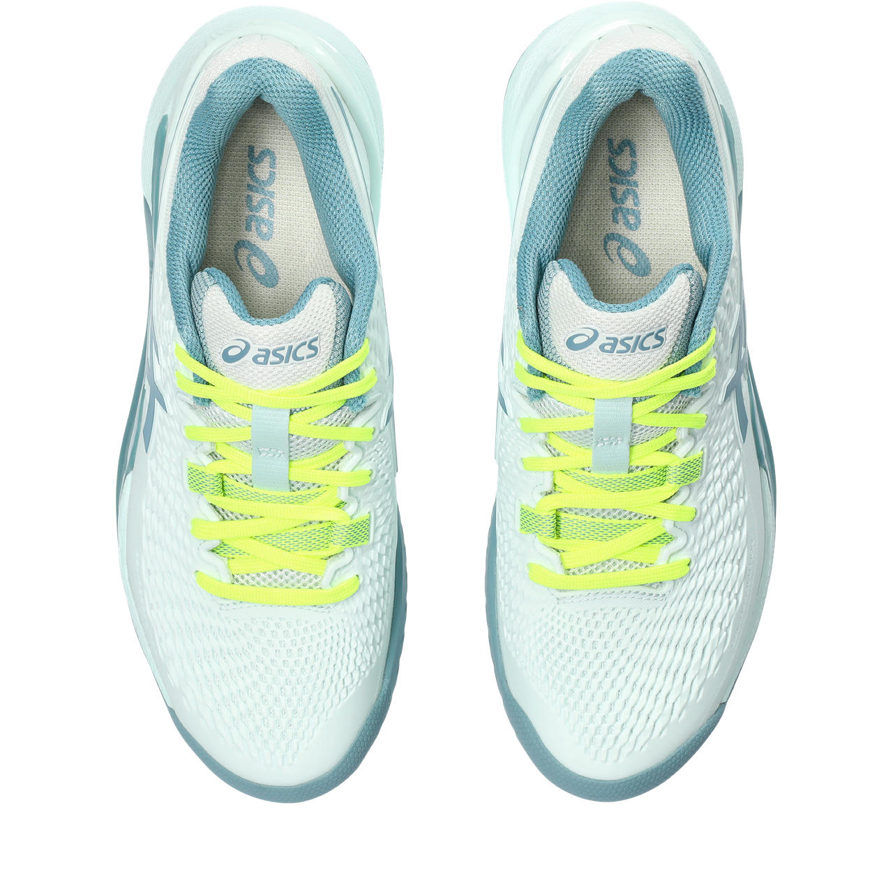 Asics Padelschoen Gel Resolution 9 Dames Groen Geel