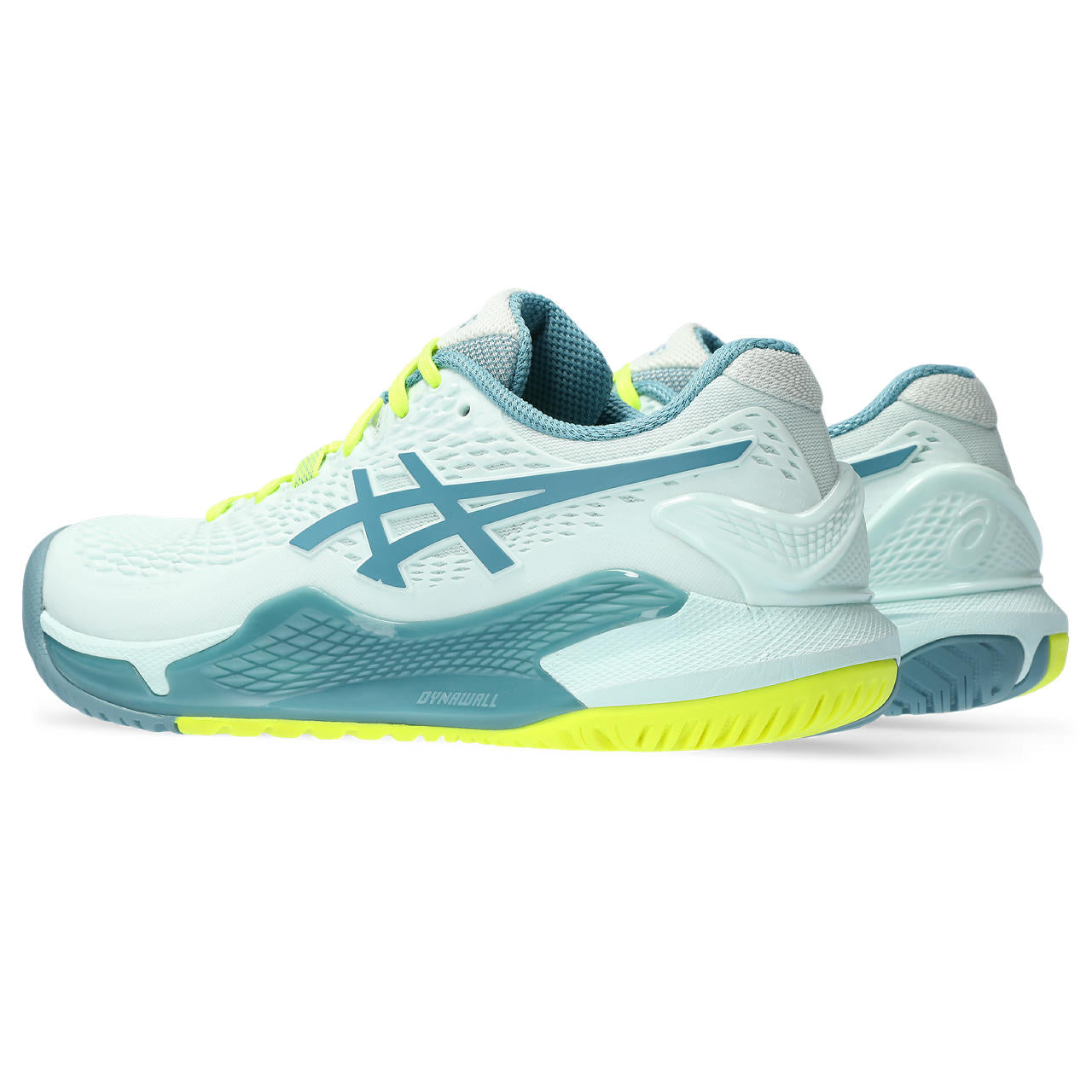 Asics Padelschoen Gel Resolution 9 Dames Groen Geel