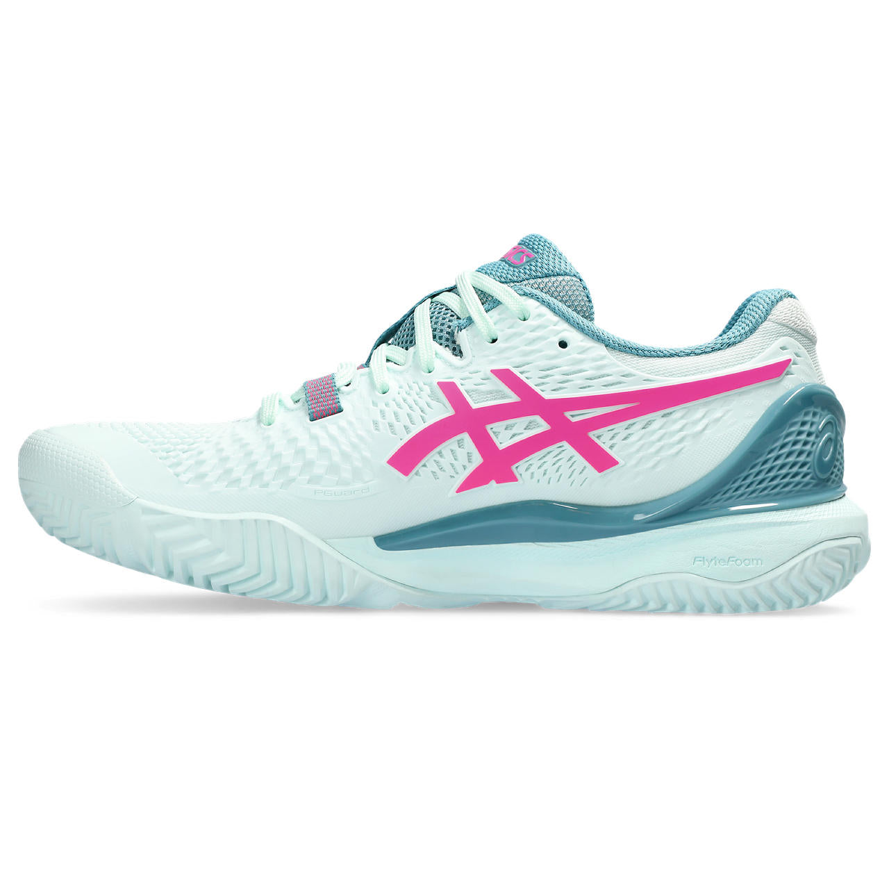 Asics Padelschoen Gel Resolution 9 Dames Groen Roze