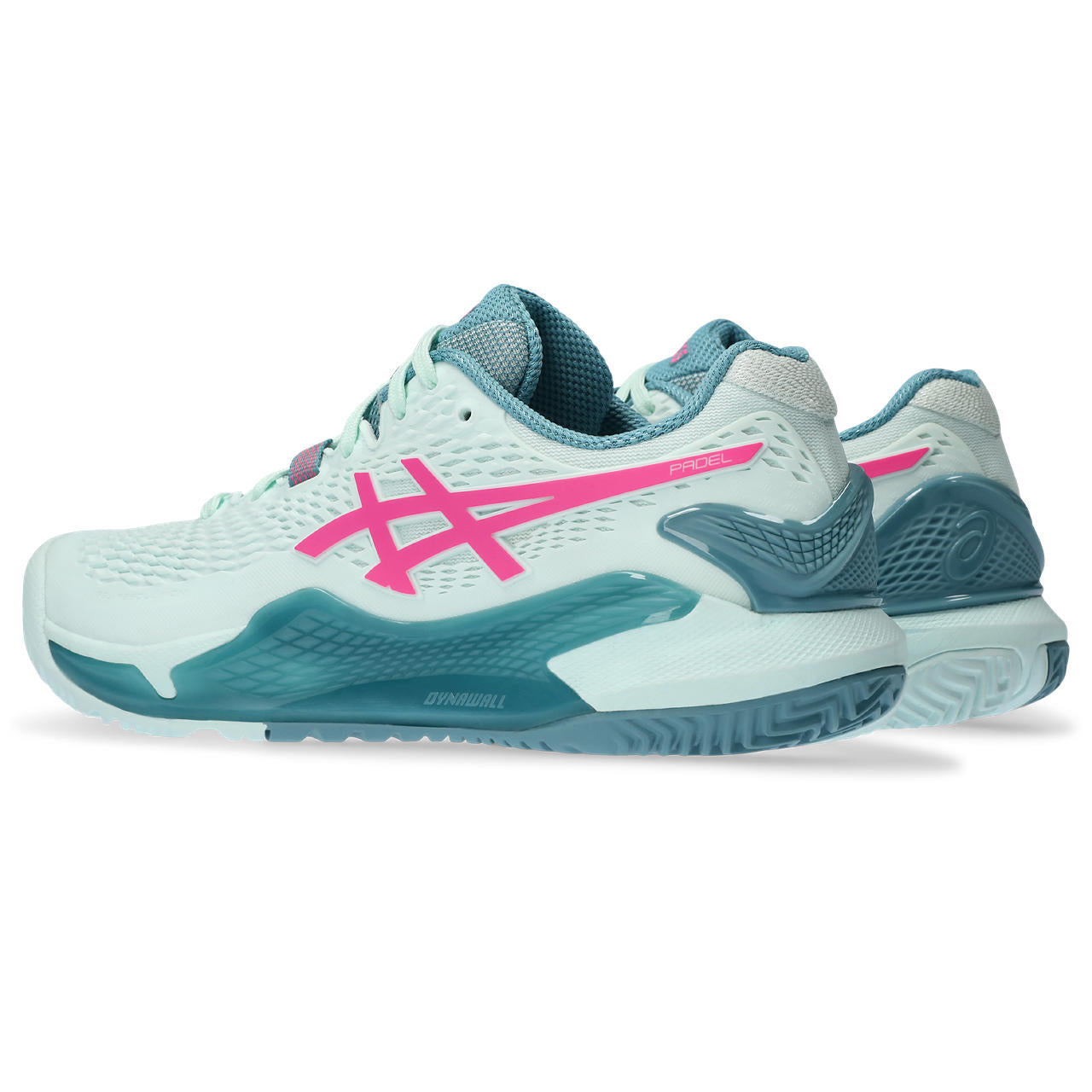 Asics Padelschoen Gel Resolution 9 Dames Groen Roze