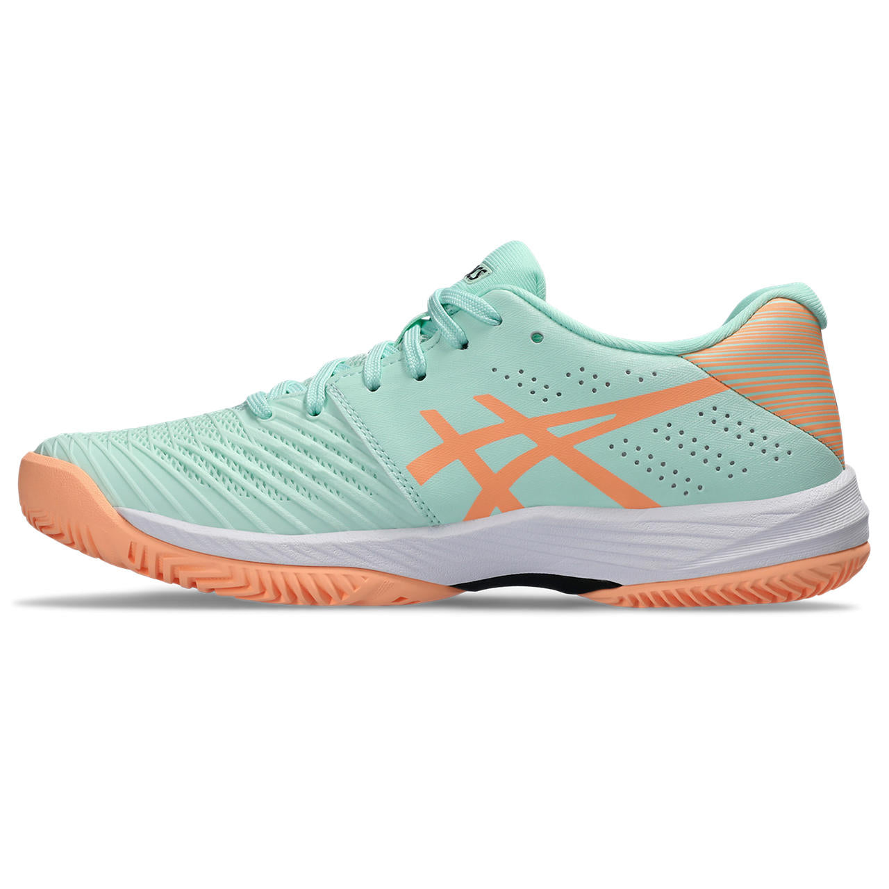 Asics Padelschoen Solution Swift FF Dames Groen Oranje