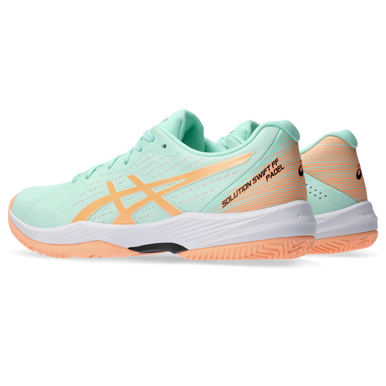 Asics Padelschoen Solution Swift FF Dames Groen Oranje