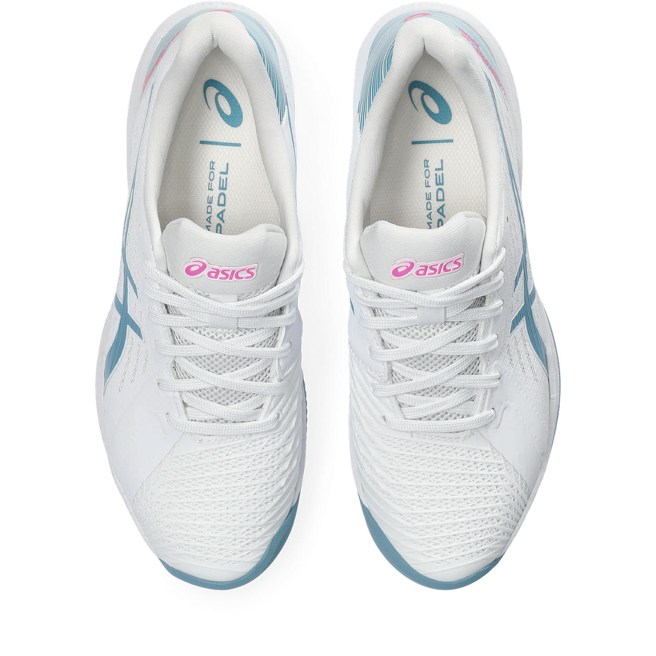 Asics Padelschoen Solution Swift FF Dames Wit Blauw