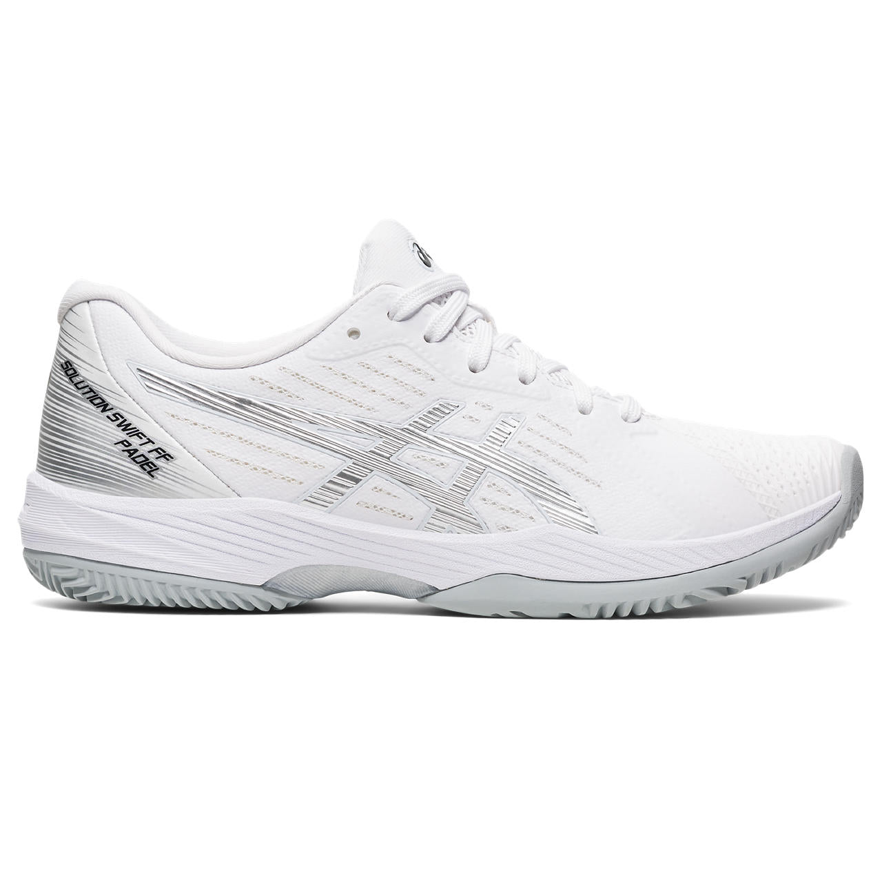 Asics Padelschoen Solution Swift FF Dames Wit Zilver