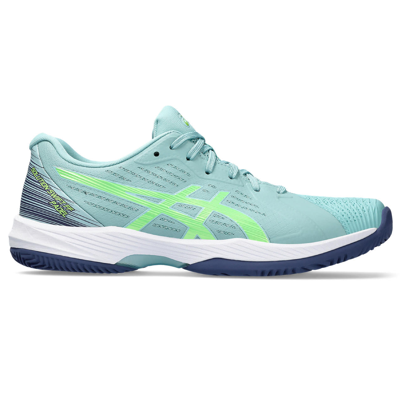 Asics Padelschoen Solution Swift FF Padel Heren Groen Blauw