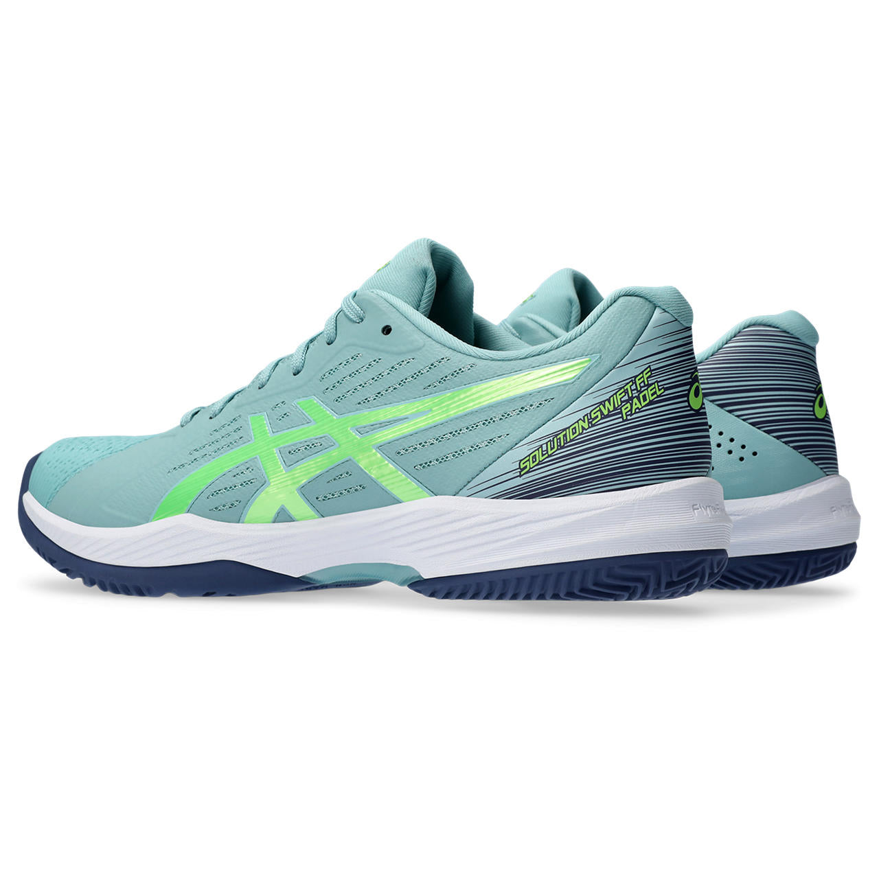 Asics Padelschoen Solution Swift FF Padel Heren Groen Blauw