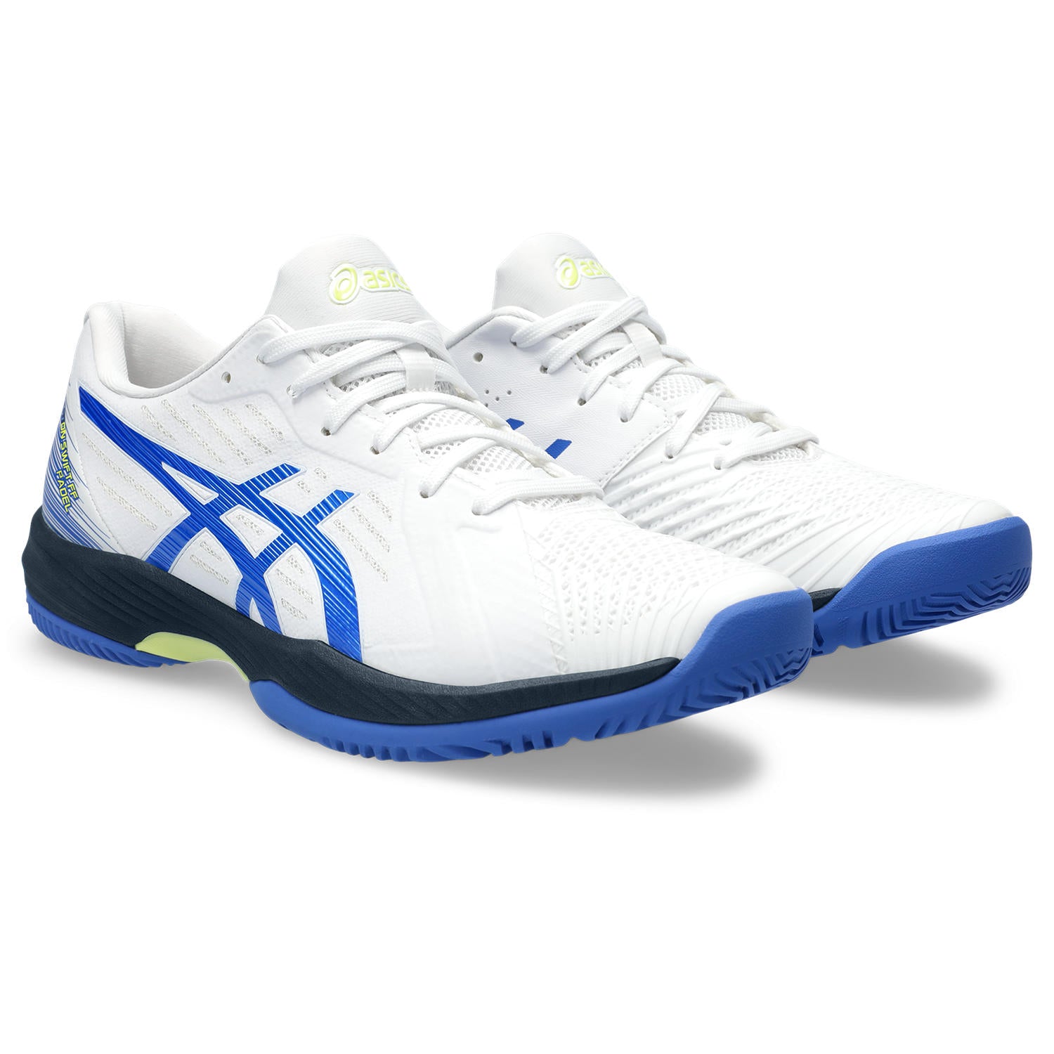 Asics Padelschoen Solution Swift FF Padel Heren Wit Blauw