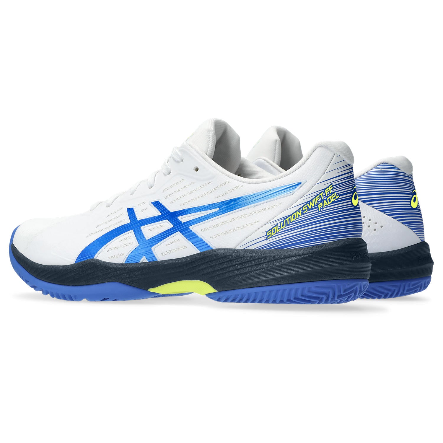 Asics Padelschoen Solution Swift FF Padel Heren Wit Blauw