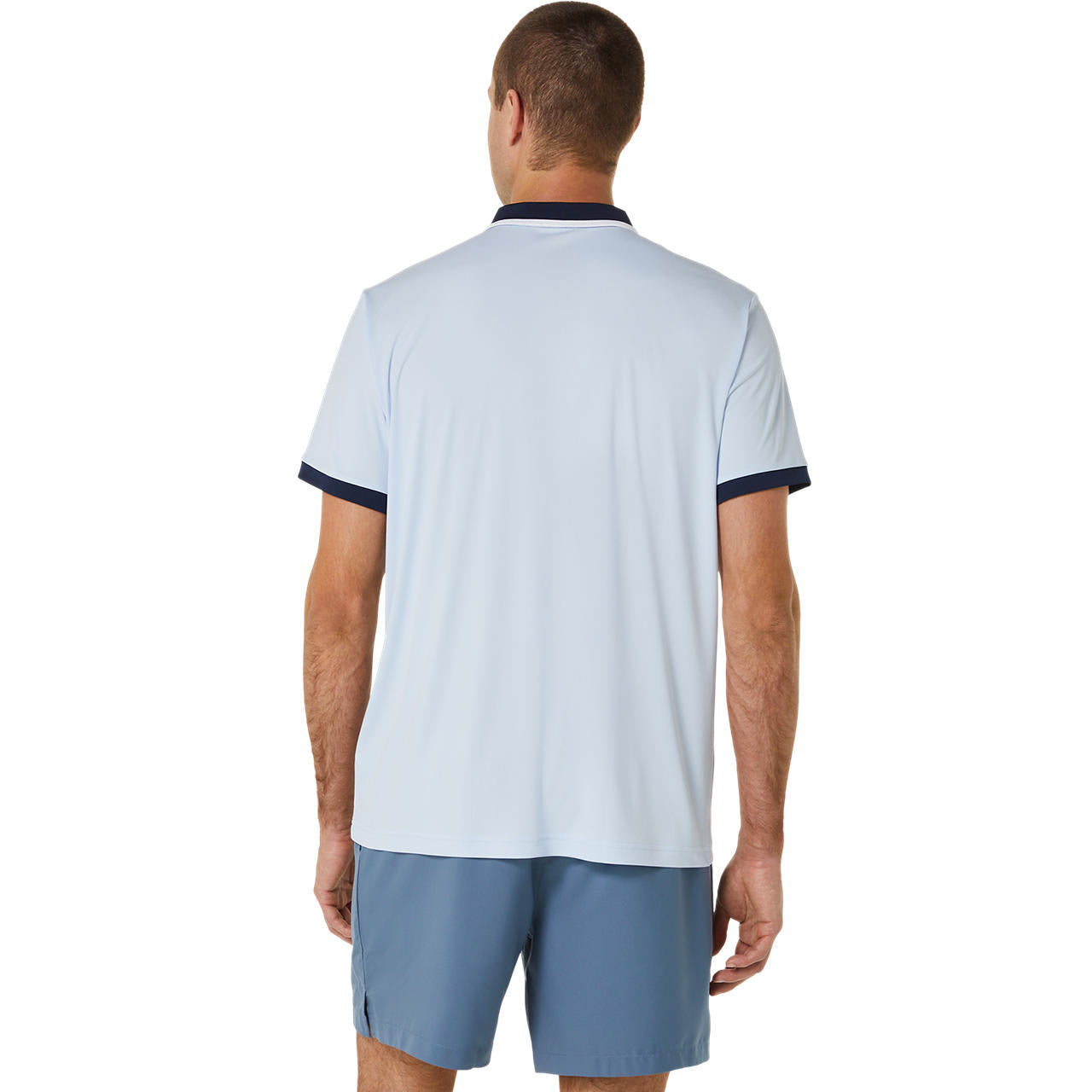 Asics Poloshirt Court Heren Lichtblauw