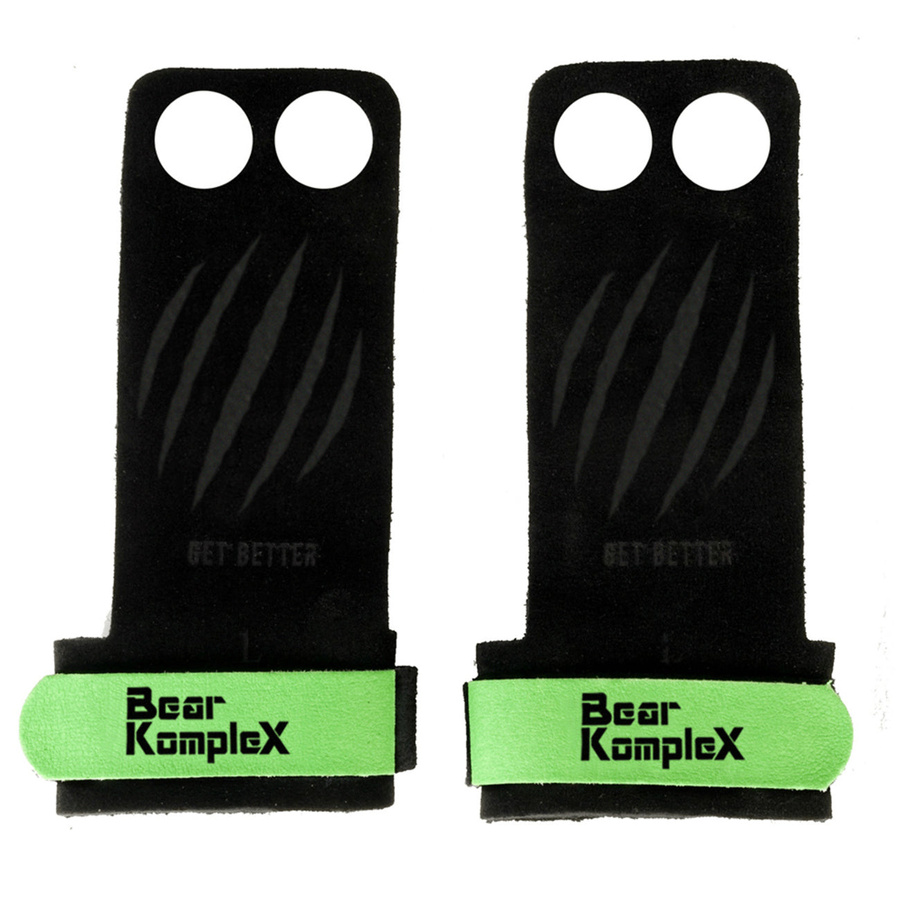 Bear KompleX 2 Hole Hand Grips - Green