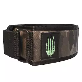 Bear KompleX APEX Premium Leather Velcro Weight Lifting Belt - Camo