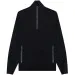 BOSS Padrone 1/4 Zip Merino Wool Knit Navy