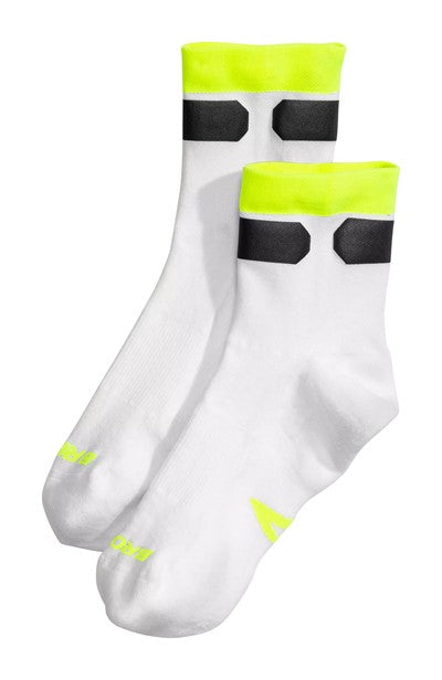 Brooks Carbonite Hi-Viz Quarter Sock