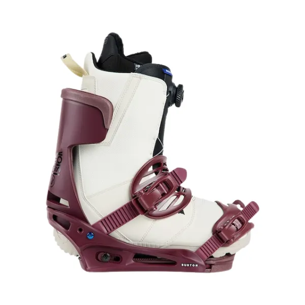 Burton 2024 Men's Mission Re:Flex Snowboard Bindings - Almandine