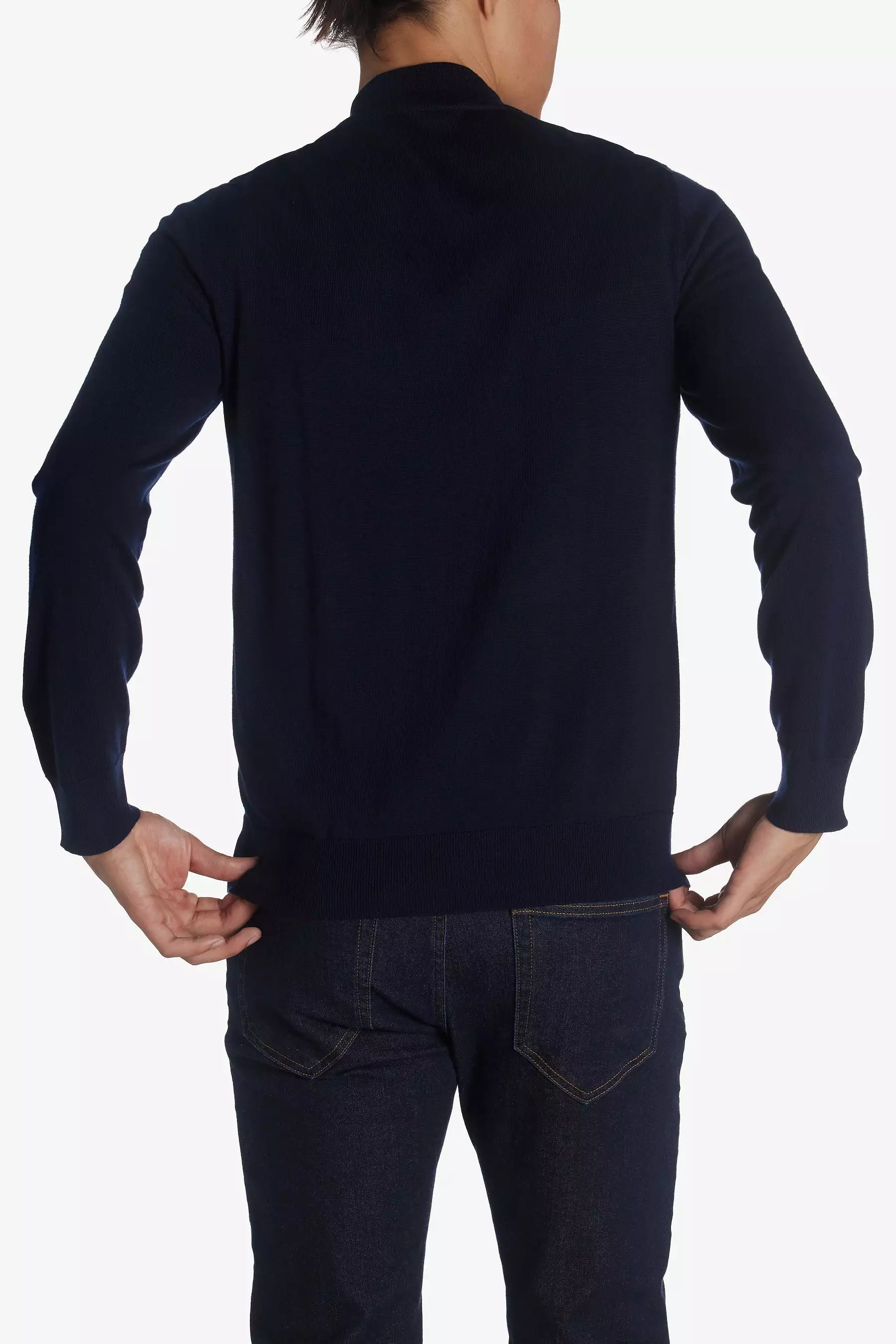 Cashmere Button Neck Jumper