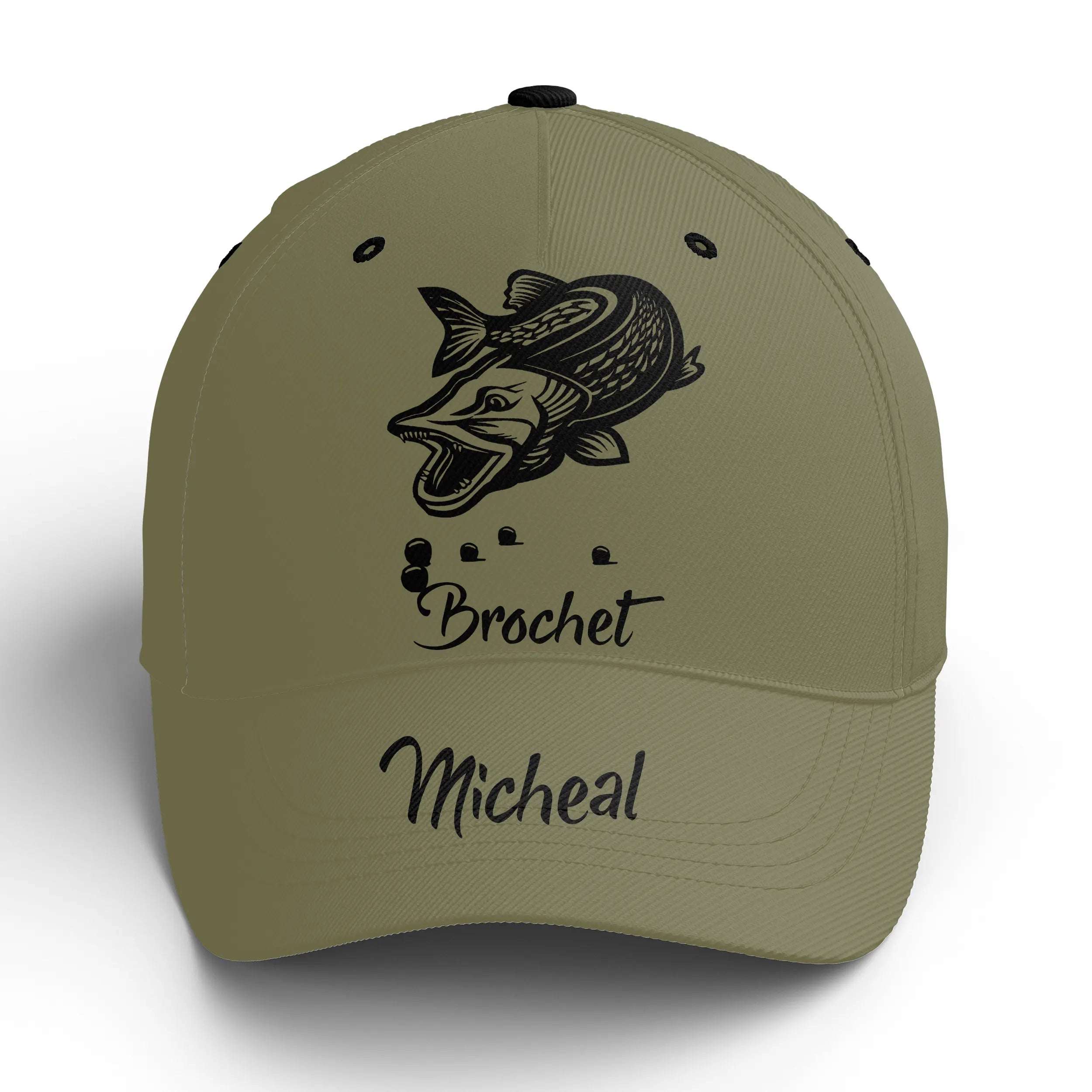 Casquette Pêcheur, Pêche du Brochet, Cadeau Personnalisé Fans de Pêche - CT14082331