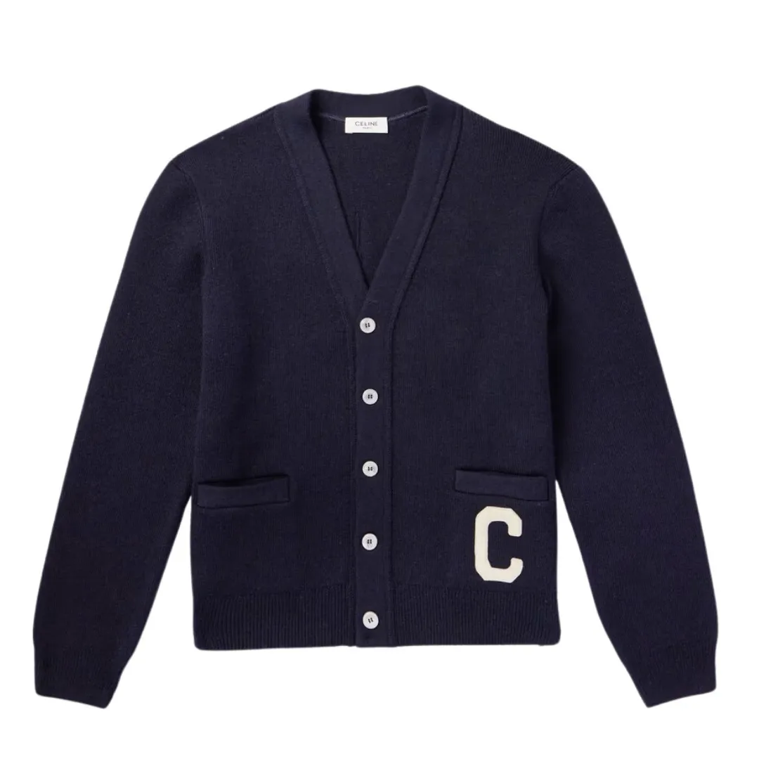 CELINE  |Wool Front Button Luxury Cardigans