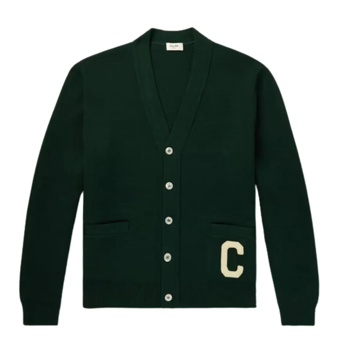 CELINE  |Wool Front Button Luxury Cardigans