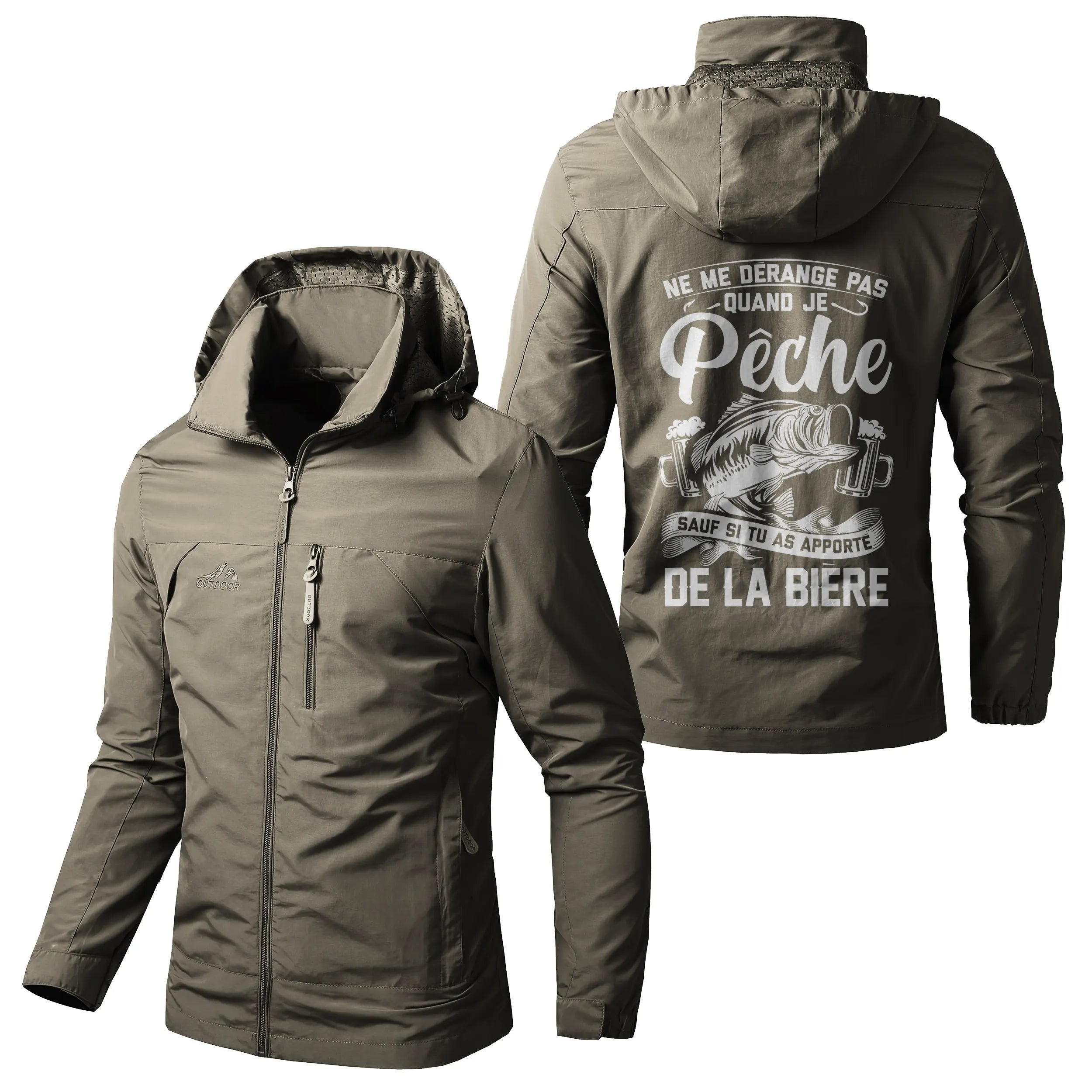 Chiptshirts Veste Imperméable et Coupe-Vent - Ne Me Dérangez Pas Quand Je Pêche, Cadeau Humour Pêcheurs - CT05092345