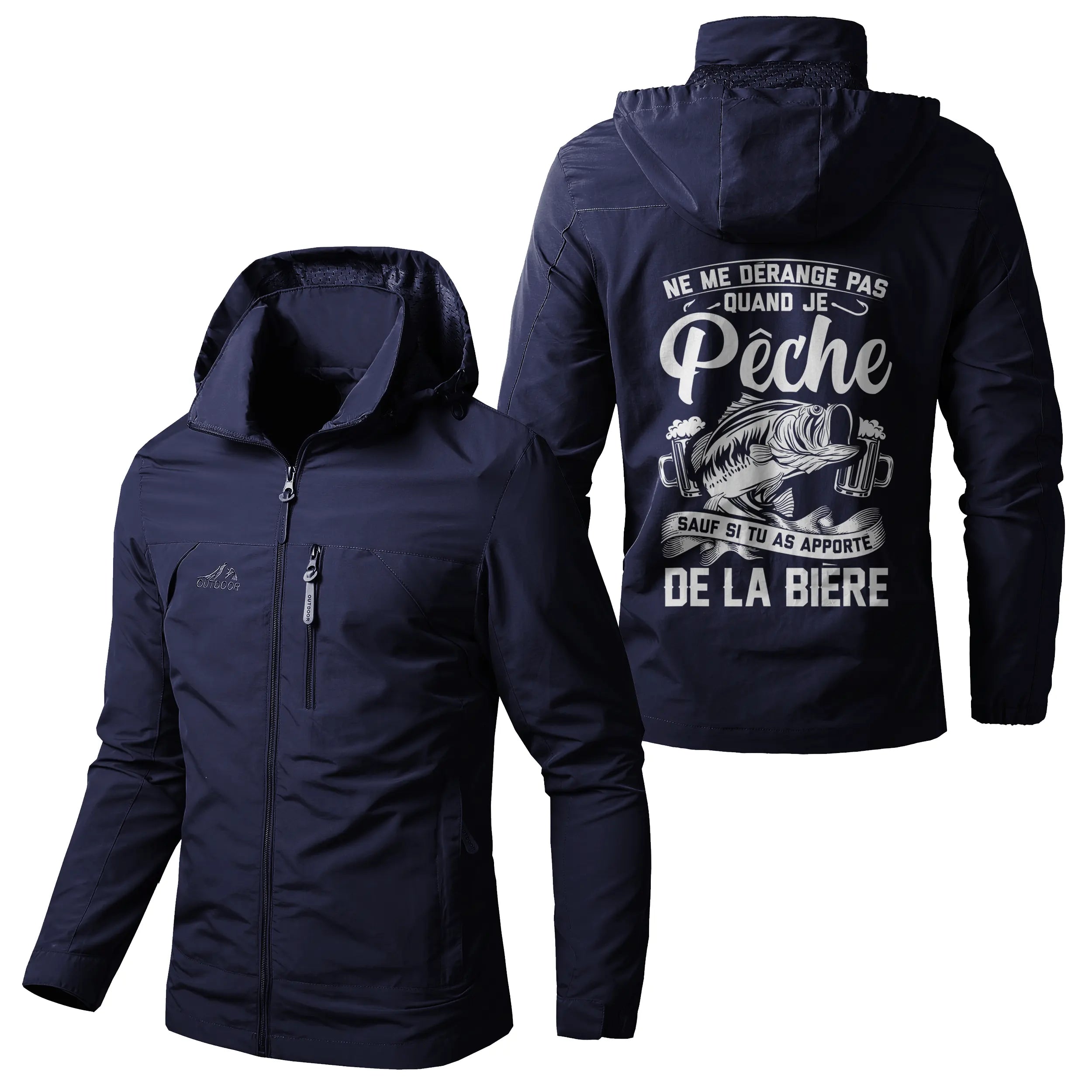 Chiptshirts Veste Imperméable et Coupe-Vent - Ne Me Dérangez Pas Quand Je Pêche, Cadeau Humour Pêcheurs - CT05092345