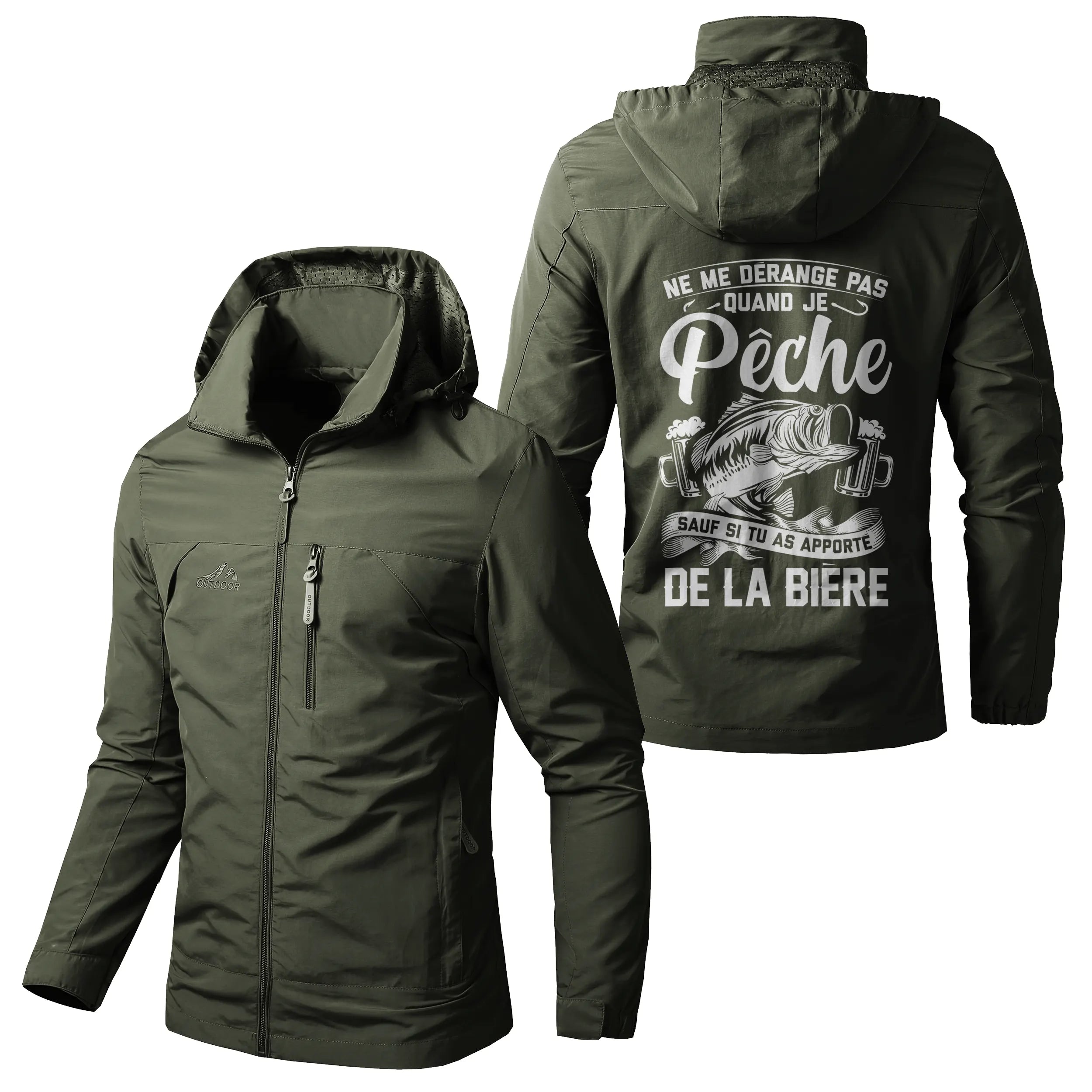 Chiptshirts Veste Imperméable et Coupe-Vent - Ne Me Dérangez Pas Quand Je Pêche, Cadeau Humour Pêcheurs - CT05092345