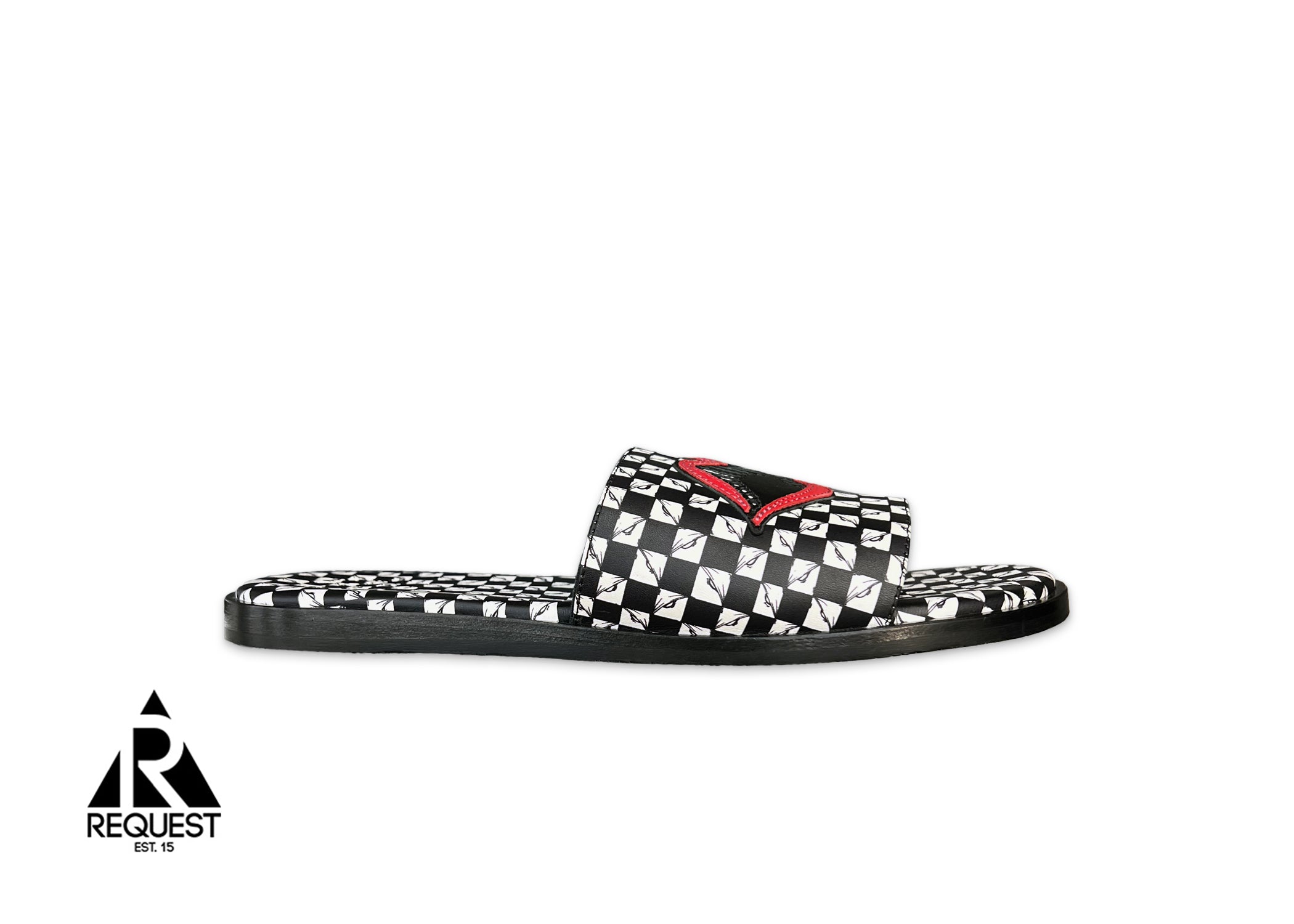 Chrome Hearts Matty Boy Chomper Slides Black/White