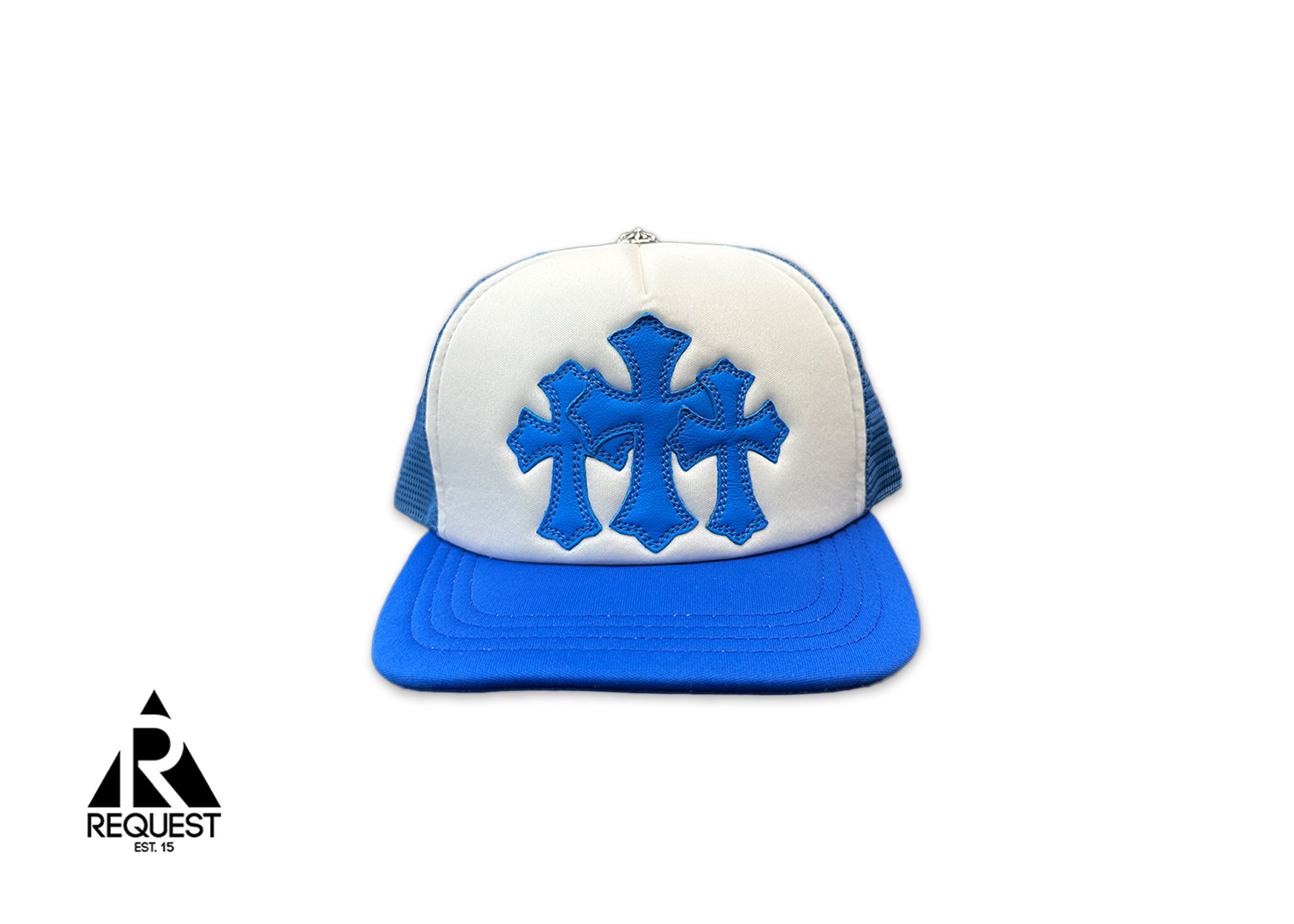 Chrome Hearts Triple Cross Trucker Miami Exclusive Blue