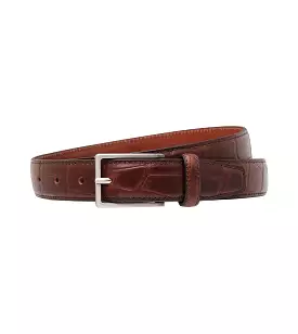 Embossed Leather Dark Brown