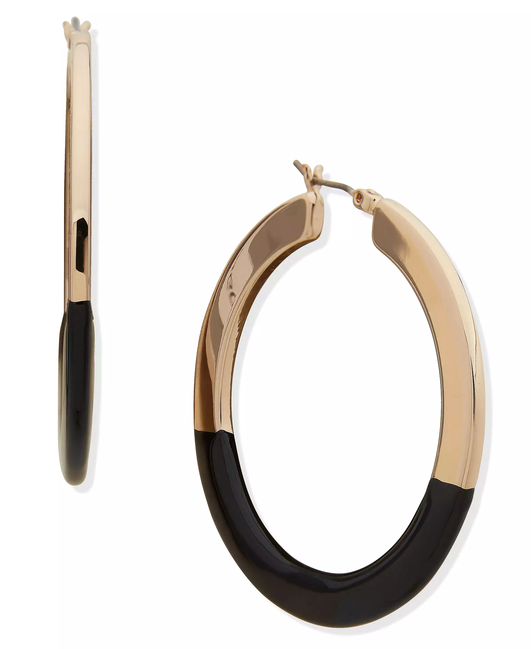 Enamel Hoop Earrings