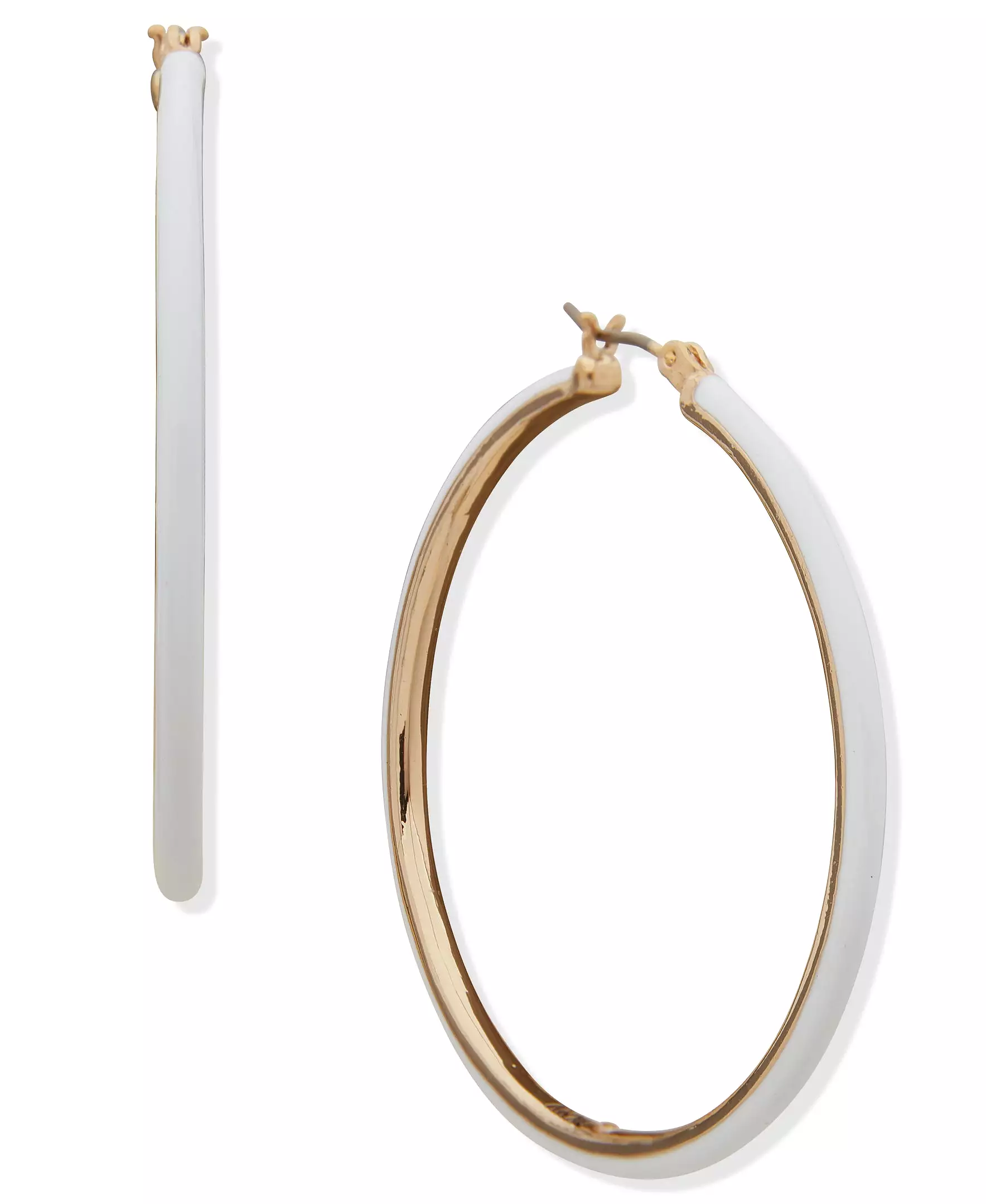 Enamel Hoop Earrings