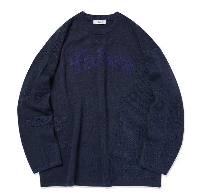 Fallett  |Crew Neck Casual Style Unisex Wool Nylon Street Style U-Neck