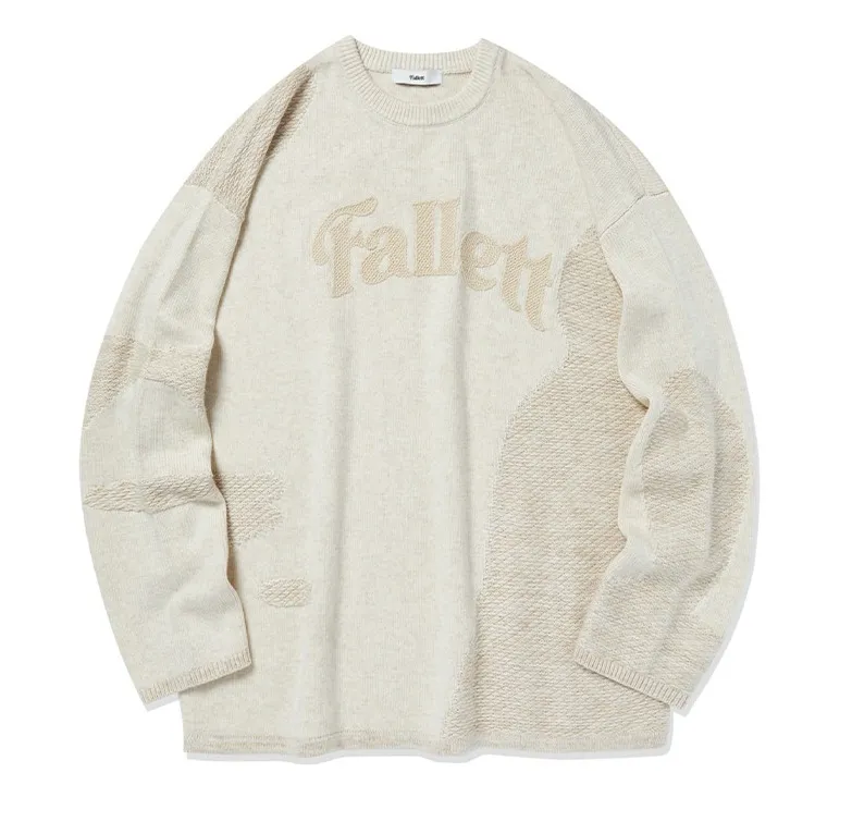 Fallett  |Crew Neck Casual Style Unisex Wool Nylon Street Style U-Neck