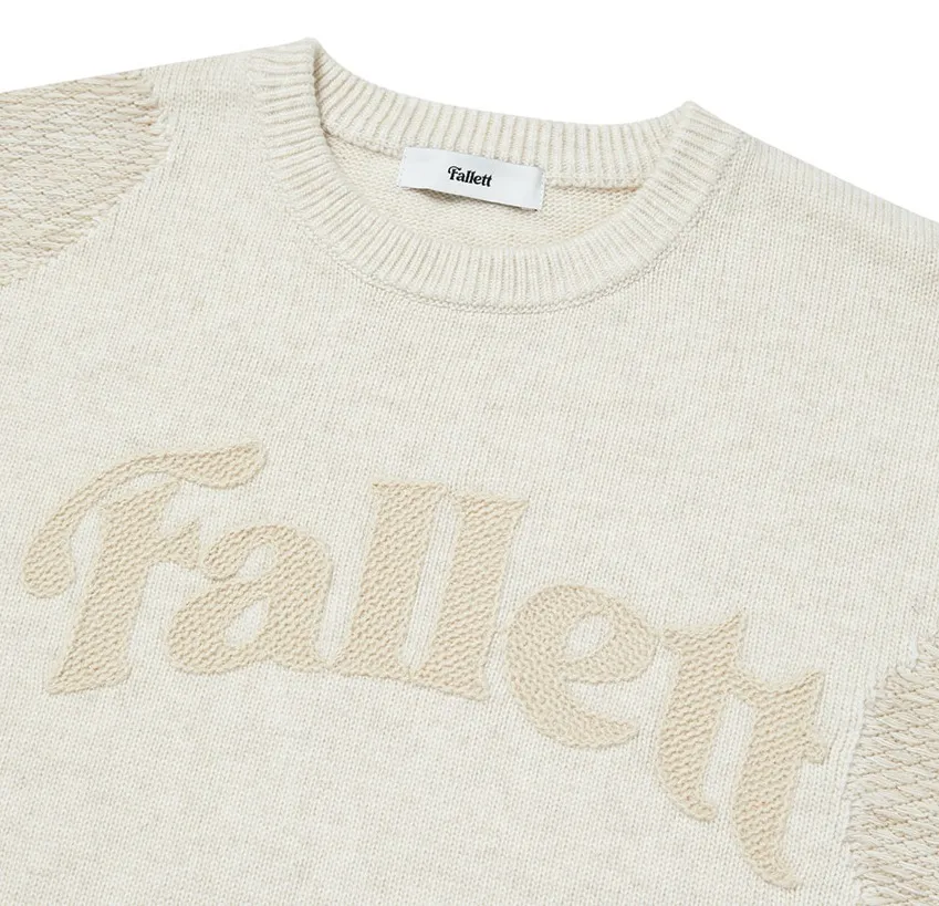 Fallett  |Crew Neck Casual Style Unisex Wool Nylon Street Style U-Neck